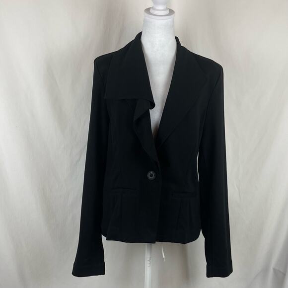 CAbi Black Ruffled WhimsiGoth Feminine Jacket Blazer NWOT Size S - Picture 2 of 12